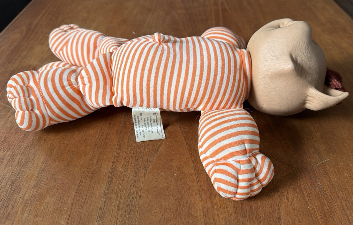 Cabbage Patch Kids Koosas Orange Striped Cat Pet Doll By Coleco 1983 Vintage