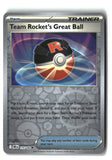 Team Rocket's Great Ball Reverse Holofoil NM (Destined Rivals 175/182)