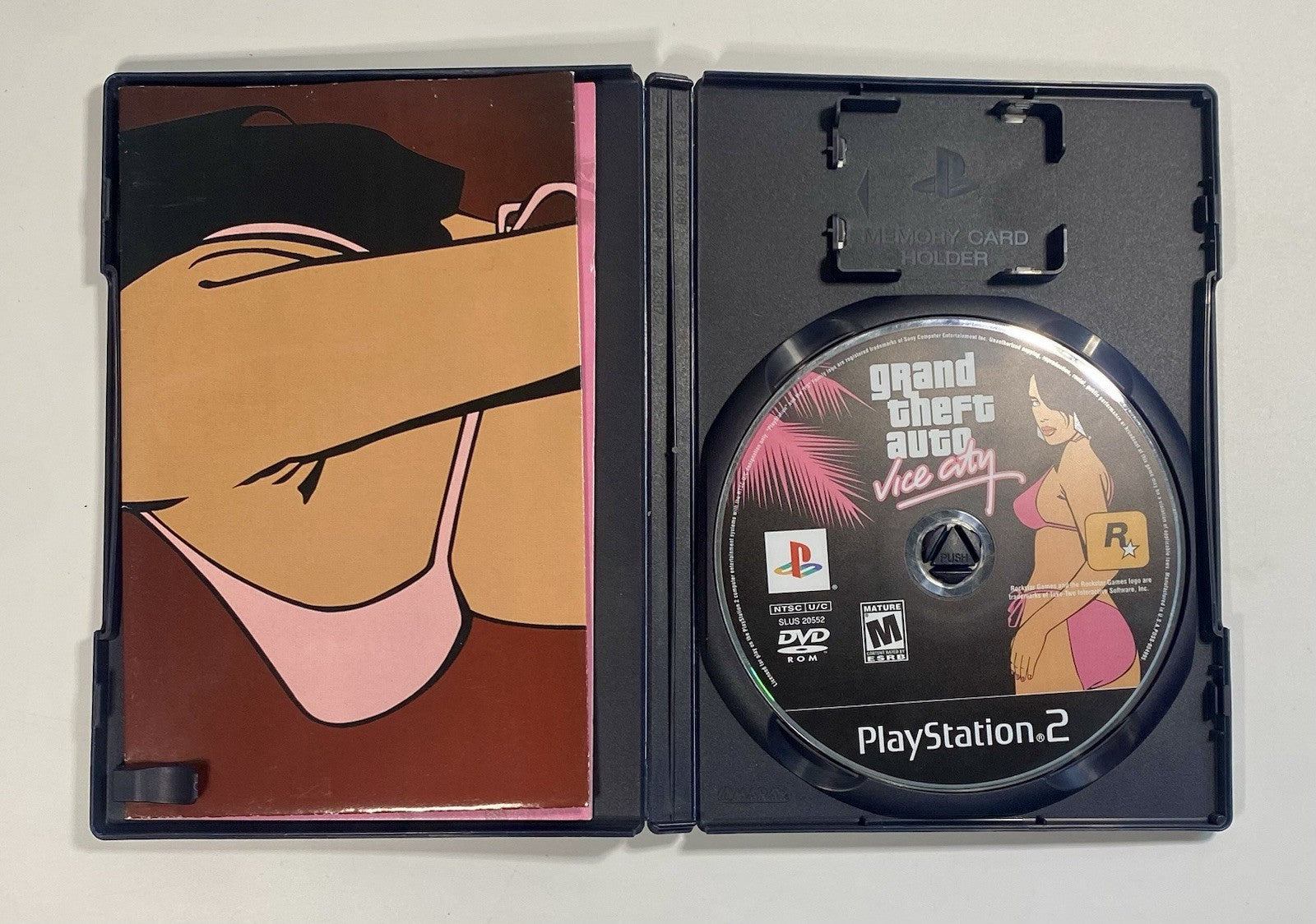 Grand Theft Auto Vice City PlayStation 2 PS2 CIB Complete W/ Manual & Map Works