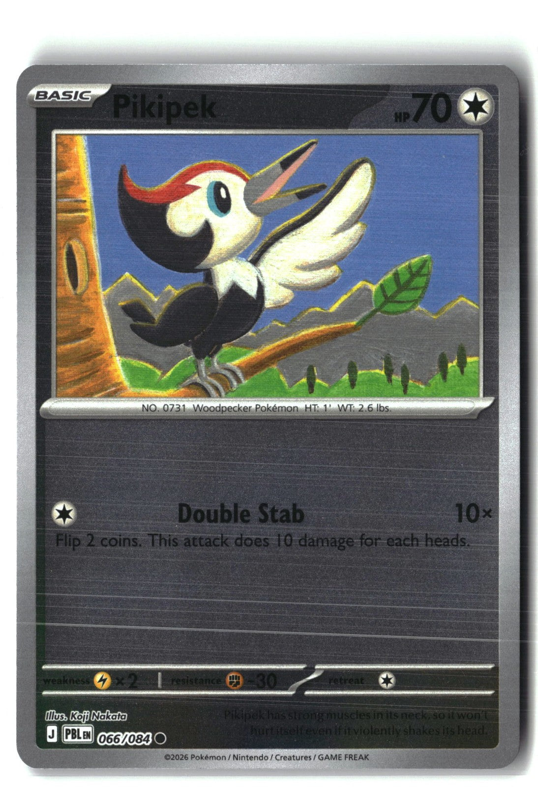 Pikipek Reverse Holofoil NM (Pitch Black 066/084)