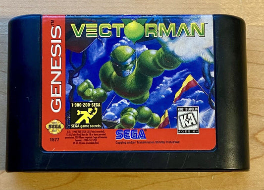 Vectorman (Sega Genesis, 1995) Cartridge Only, Authentic, Tested & Works