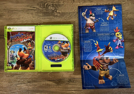 Banjo-Kazooie: Nuts & Bolts (Xbox 360, 2008) Complete W Manual And Poster