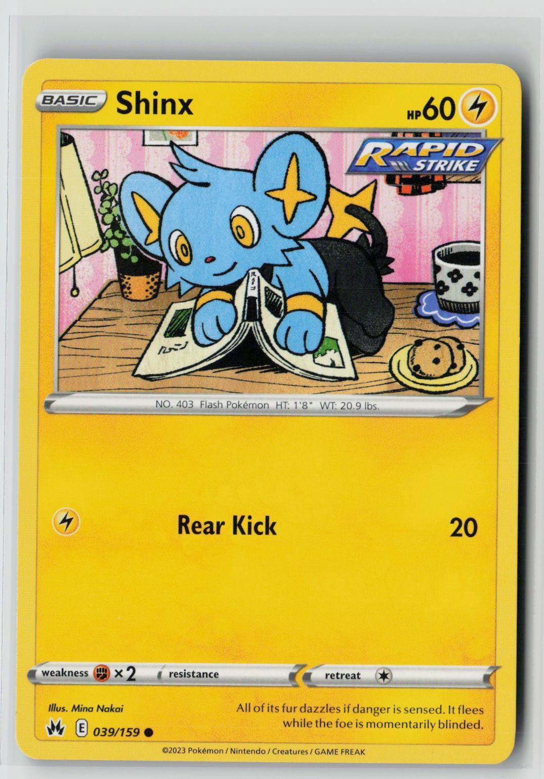 Shinx (39) (SWSH: Crown Zenith 039/159) NM