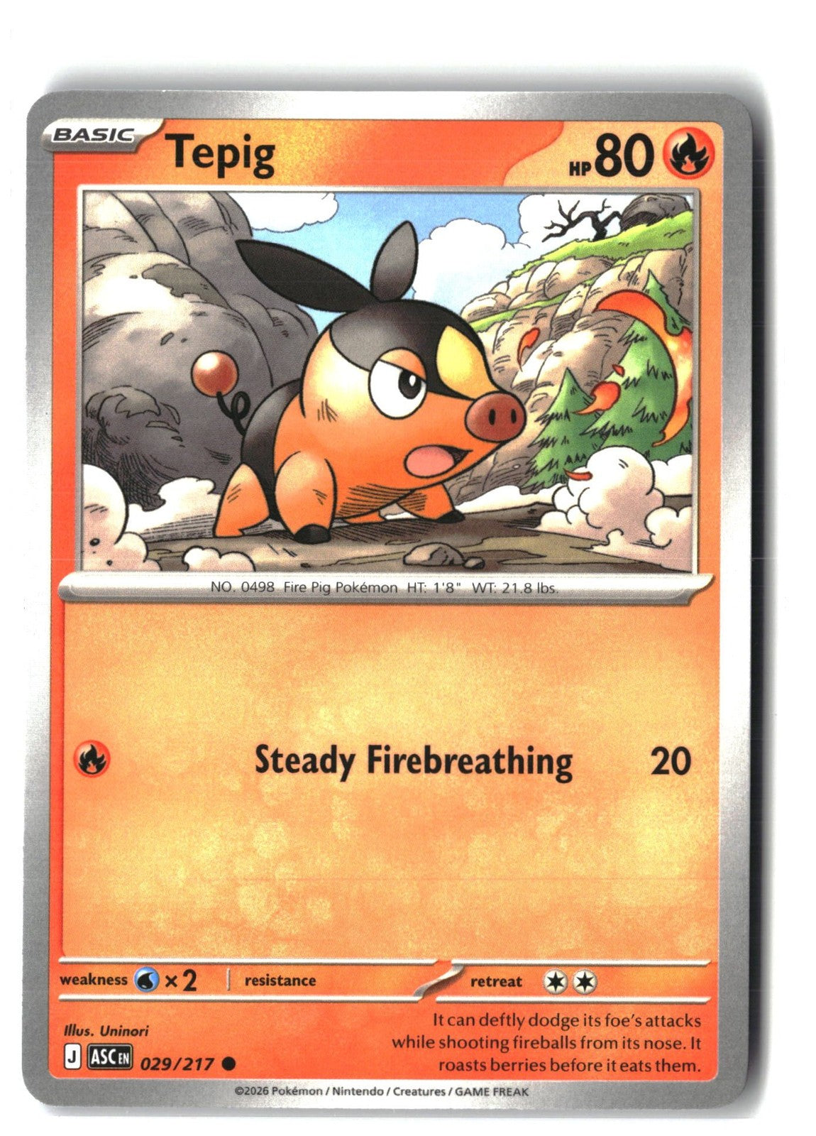 Tepig (ME: Ascended Heroes 029/217) NM