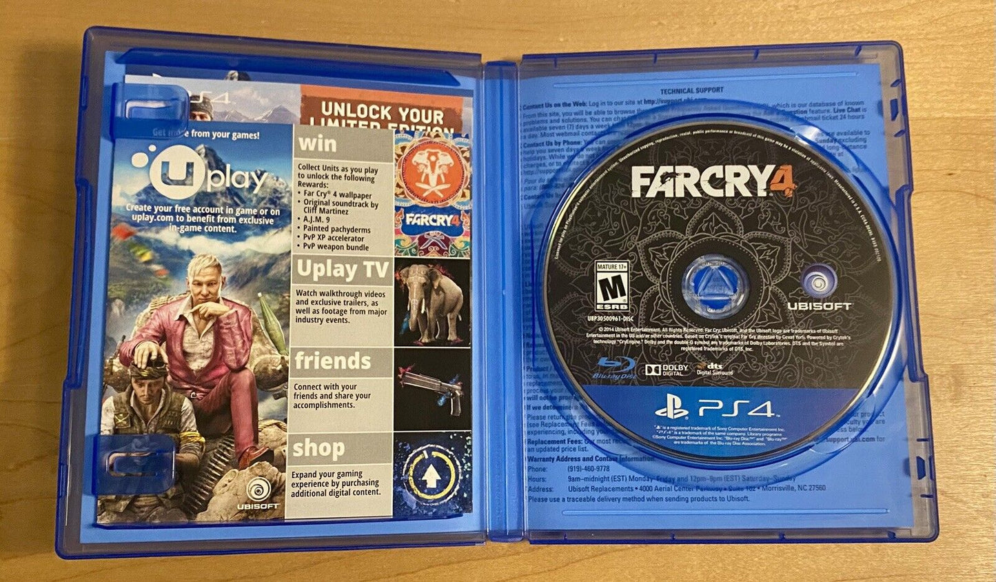 Far Cry 4 Limited Edition (Sony PlayStation 4 PS4, 2014) CIB W/ Inserts