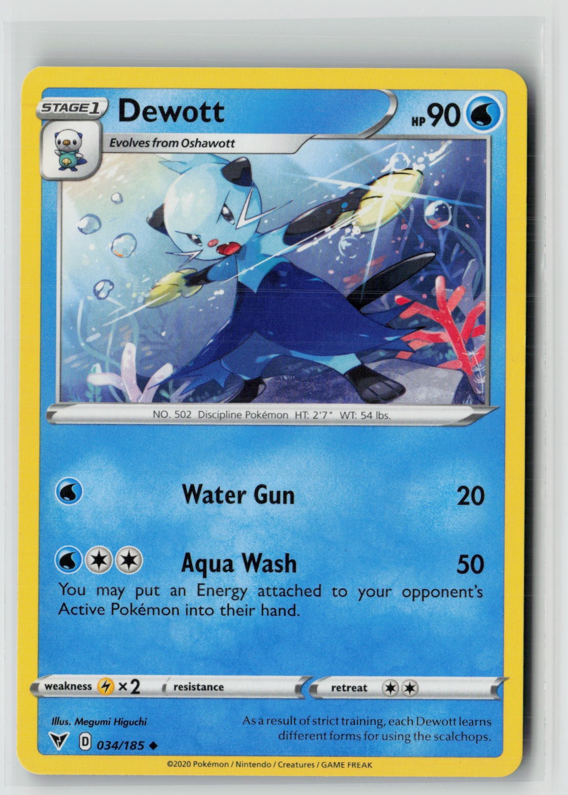 Dewott (SWSH04: Vivid Voltage 034/185) NM