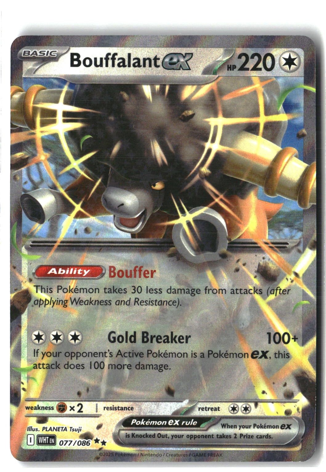 Bouffalant ex Holofoil NM (SV: White Flare 077/086)