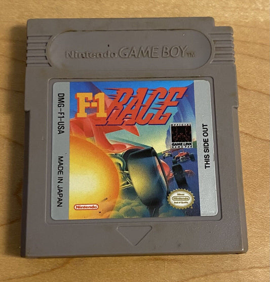 F-1 Race (Nintendo Game Boy GB, 1991) Authentic & Tested