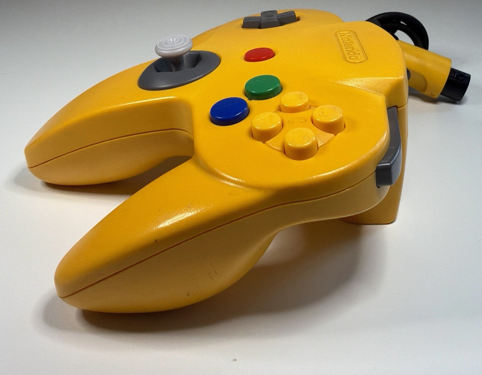 Yellow N64 Nintendo 64 Controller OEM w/ 8BitDo Hall Effect Joystick Tested