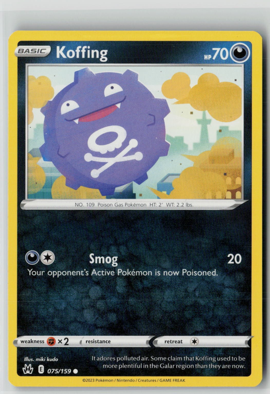Koffing (SWSH: Crown Zenith 075/159) NM