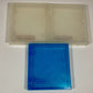 NES Nintendo Hard Clamshell Clear & Blue Plastic Game Cases Original Lot Of 3