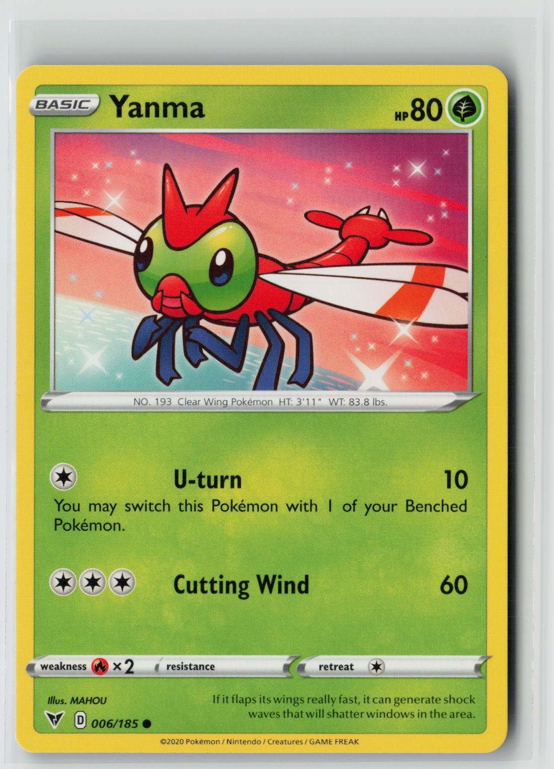 Yanma (SWSH04: Vivid Voltage 006/185) NM