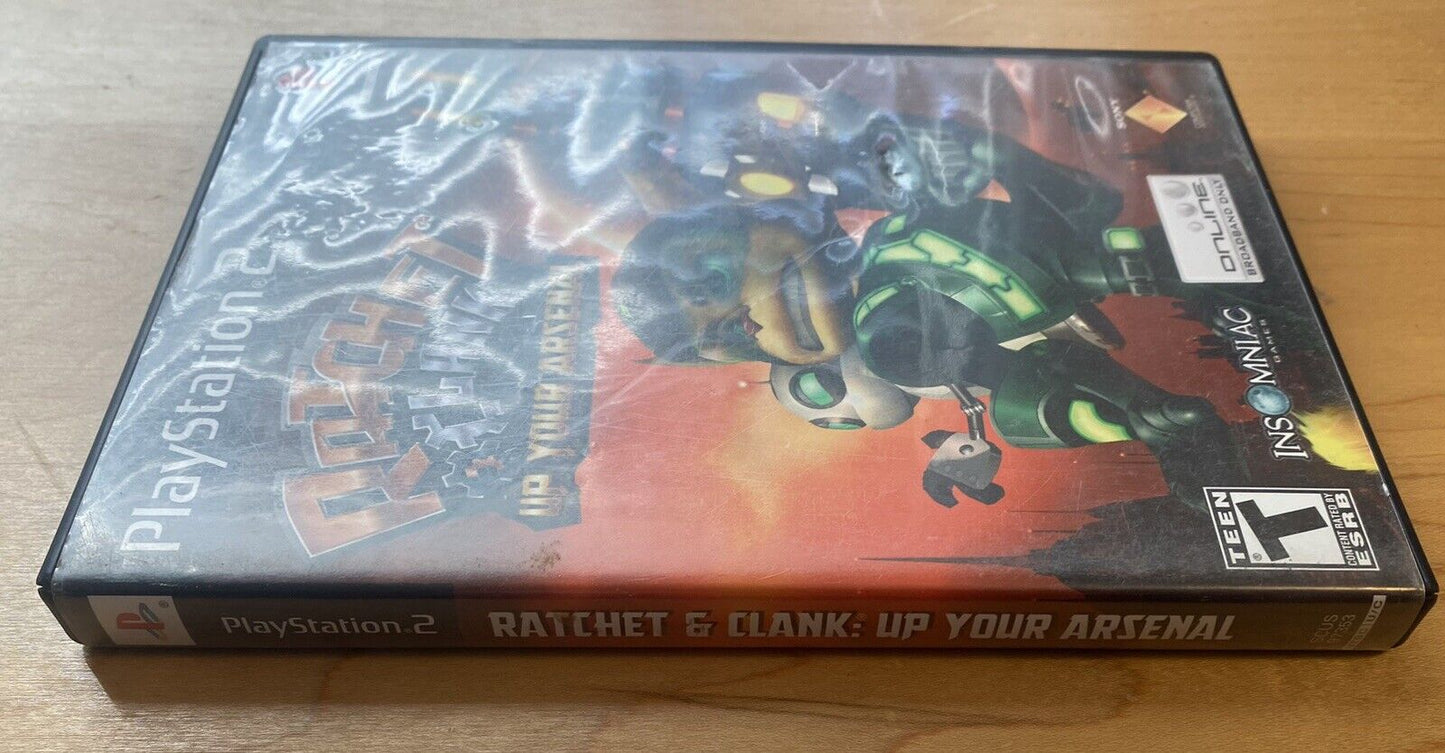 Ratchet & Clank: Up Your Arsenal (Sony PlayStation 2 PS2, 2005) Black Label