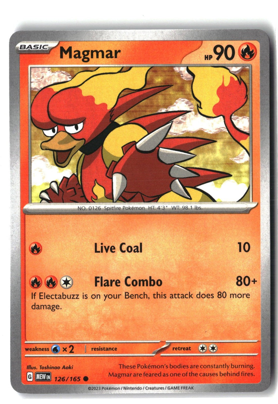 Magmar (SV: Scarlet & Violet 151 126/165) NM