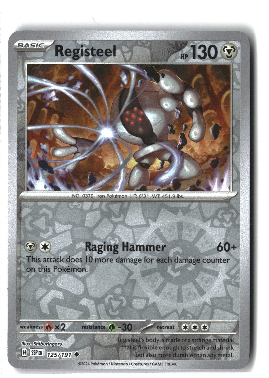 Registeel Reverse Holofoil NM (Surging Sparks 125/191)