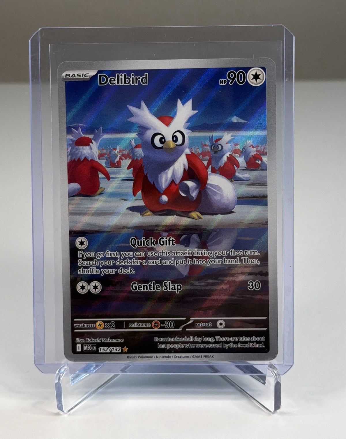 Delibird 152/132 Illustration Rare IR Mega Evolution Pokemon TCG Near Mint NM