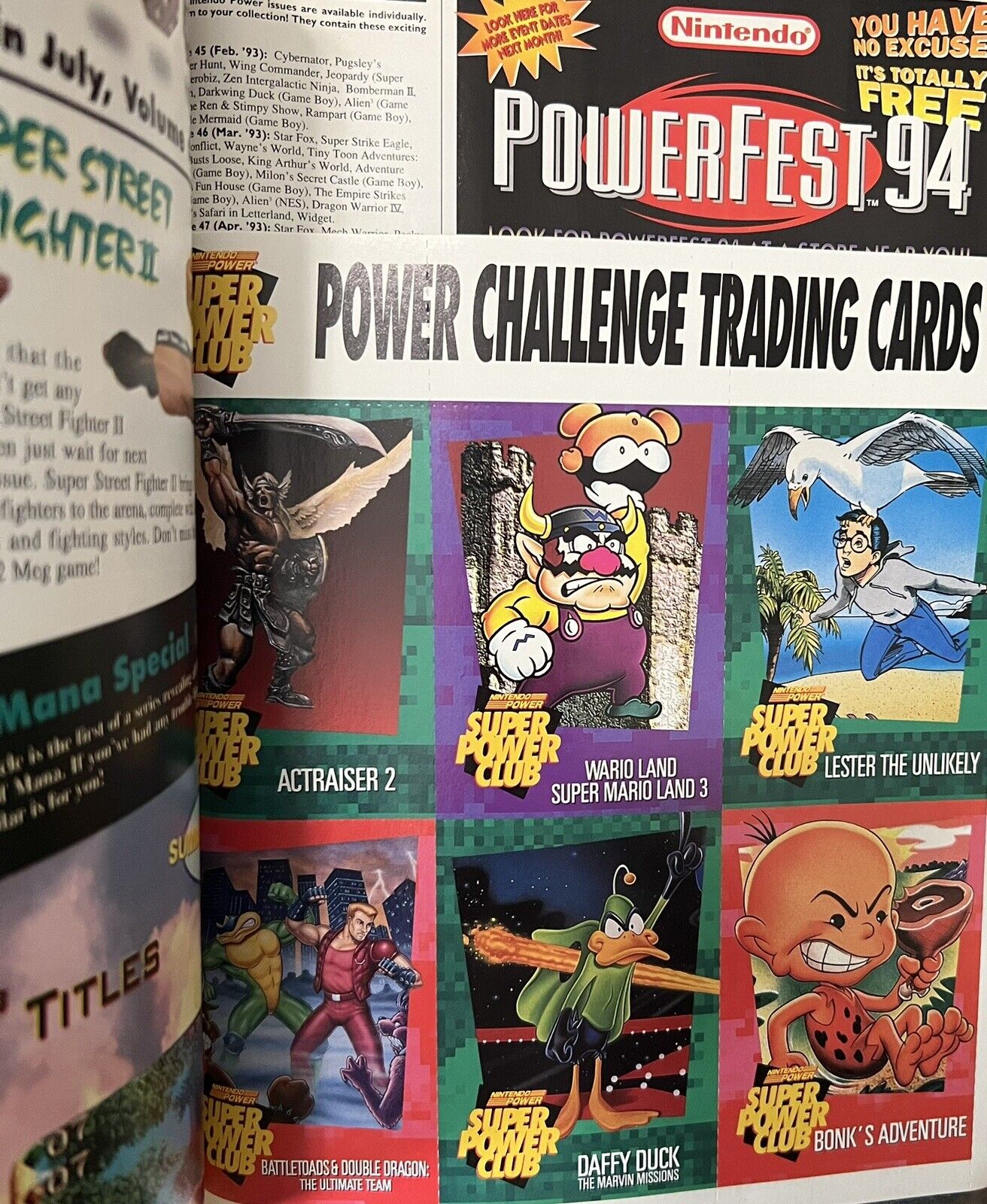 Nintendo Power June 1994 Volume 61 Donkey Kong. Complete W/ Poster and Cards