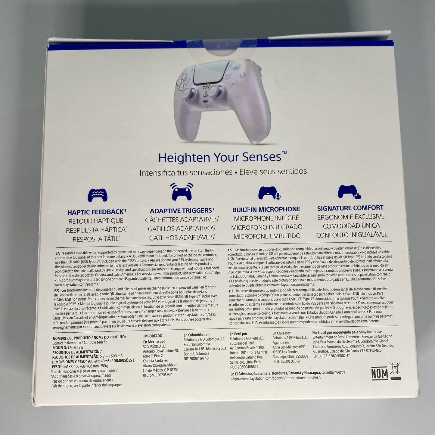New Sony PlayStation 5 PS5 Dualsense Wireless Controller Chroma Pearl CFI-ZCT2W