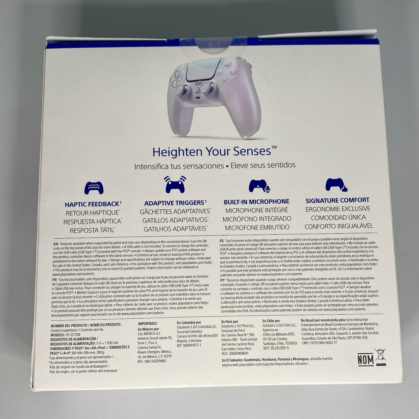 New Sony PlayStation 5 PS5 Dualsense Wireless Controller Chroma Pearl CFI-ZCT2W
