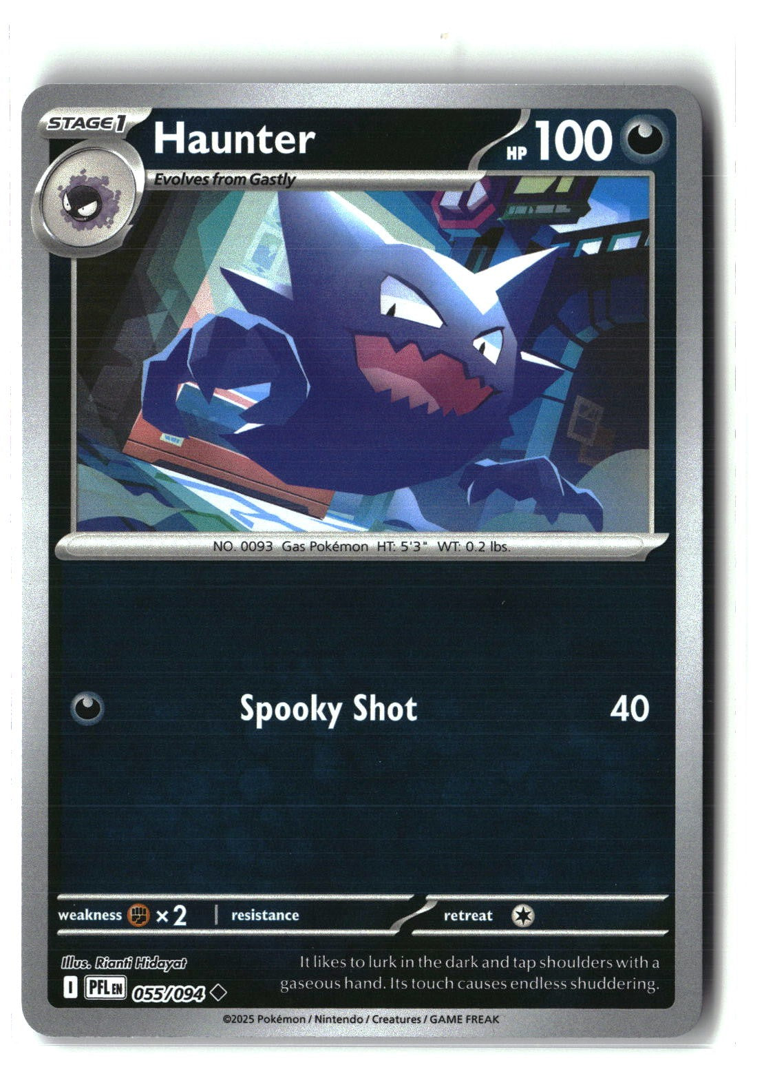 Haunter Reverse Holofoil NM (Phantasmal Flames 055/094)