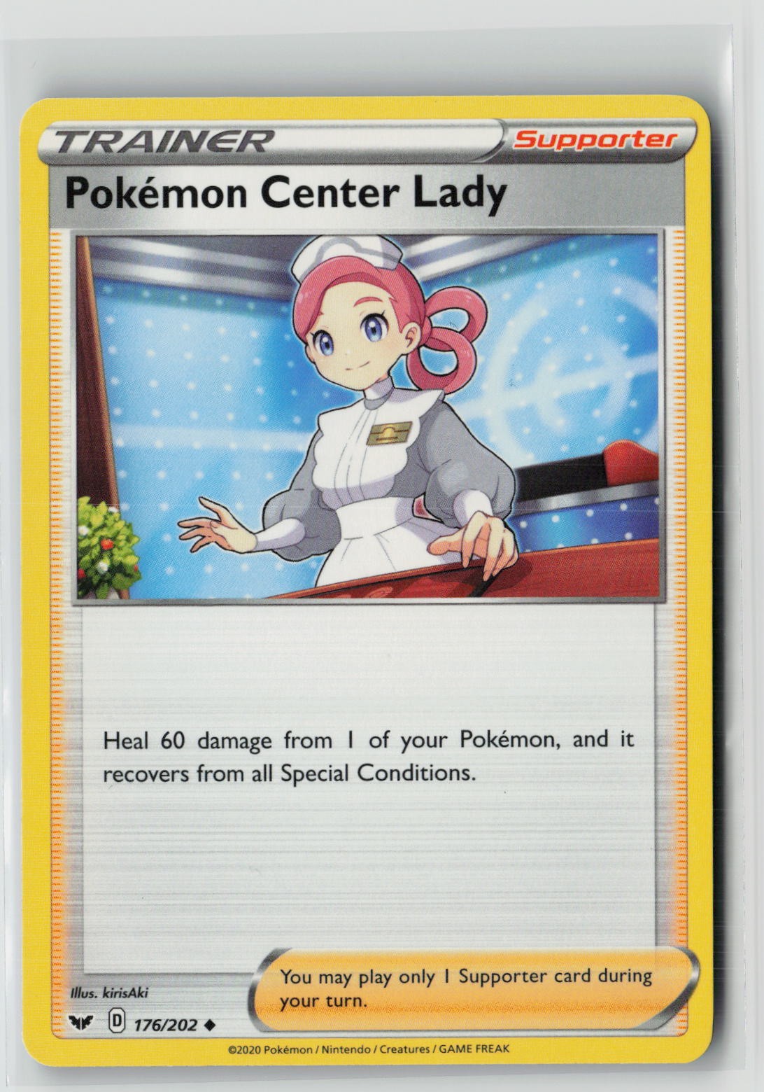 Pokemon Center Lady (SWSH01: Sword & Shield Base Set 176/202) NM