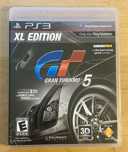 Gran Turismo 5 XL Edition (Sony PlayStation 3 PS3, 2012) CIB, Authentic & Tested