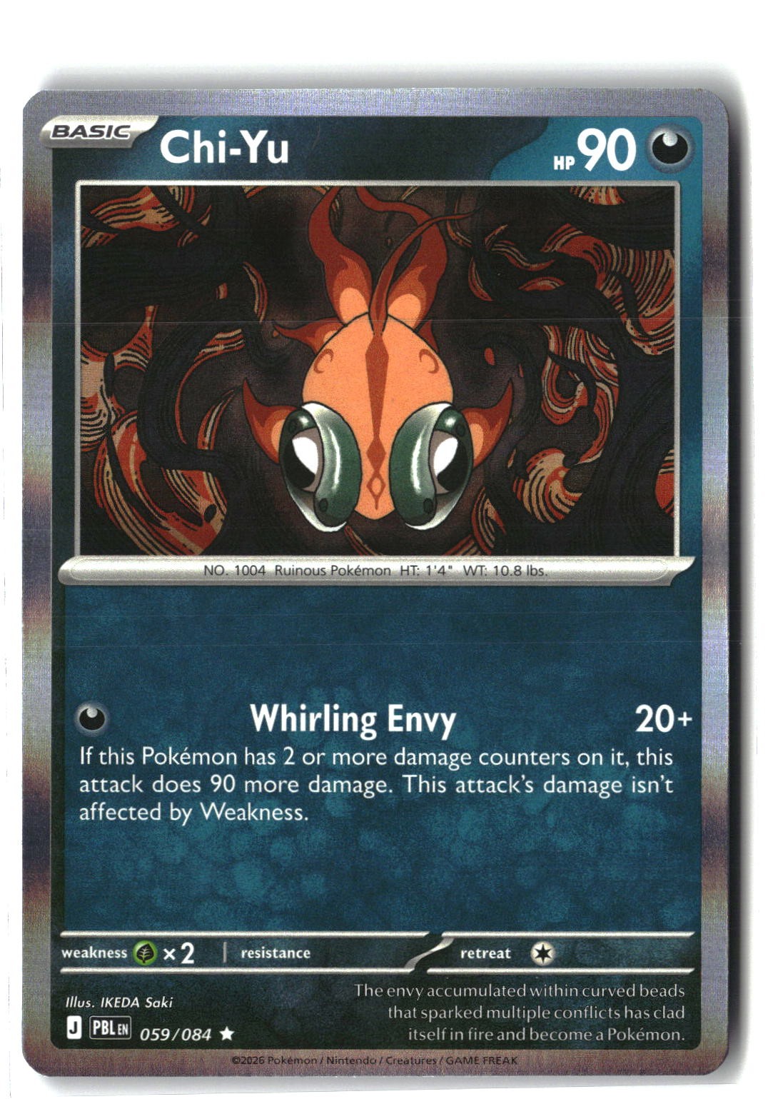 Chi-Yu Holofoil NM (Pitch Black 059/084)