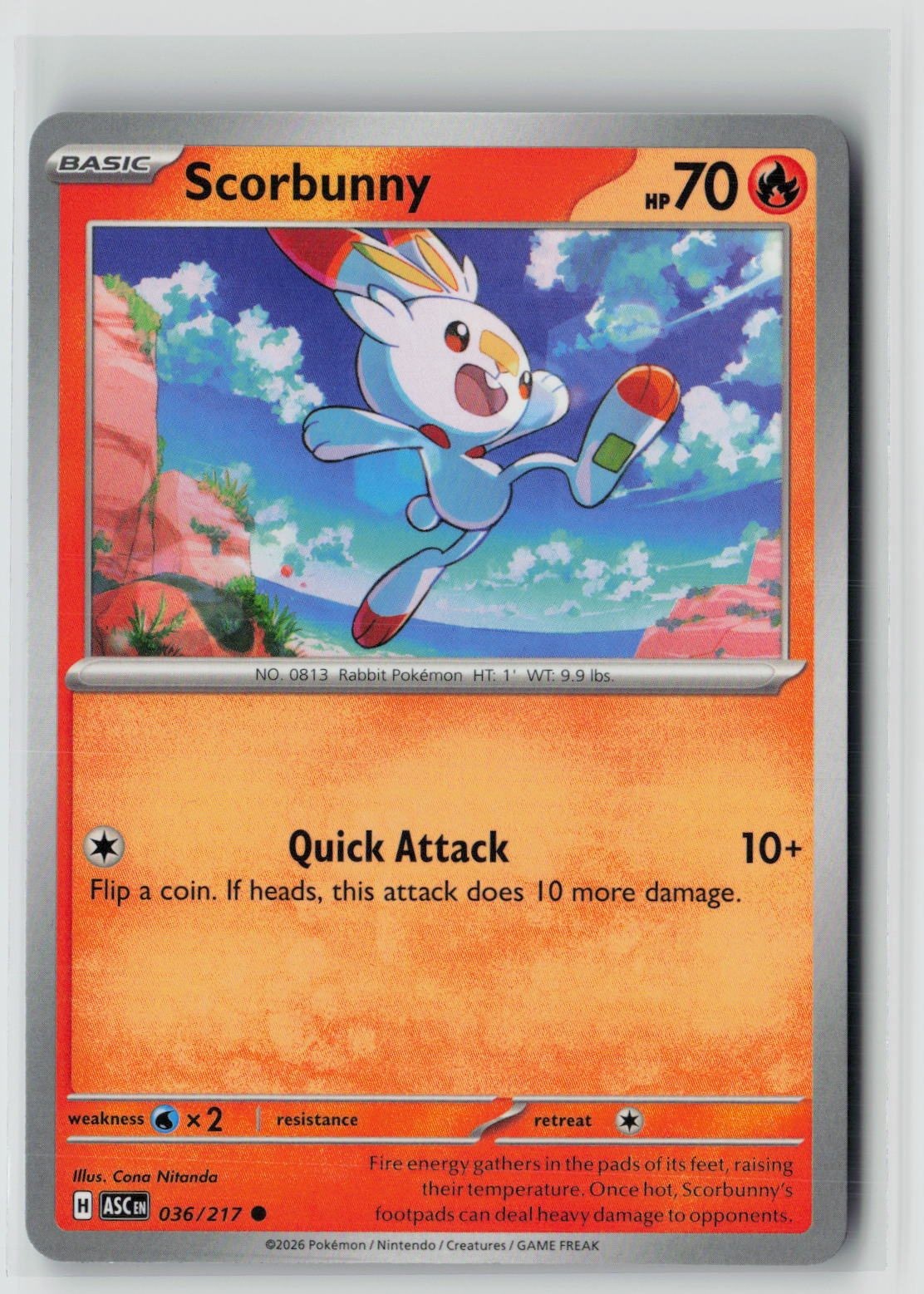 Scorbunny (ME: Ascended Heroes 036/217) NM