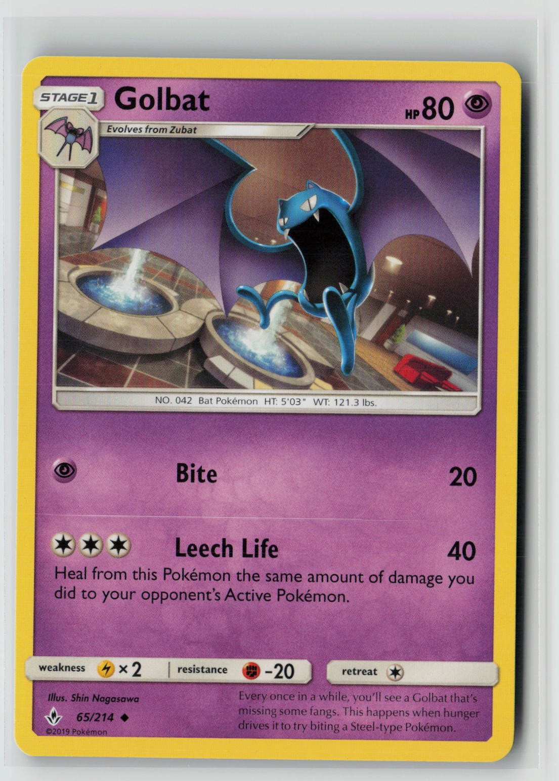 Golbat (SM - Unbroken Bonds 65/214) NM