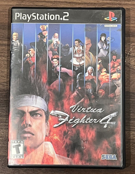 Virtua Fighter 4 (Sony PlayStation 2 PS2, 2002) CIB - Blue Disc - Black Label