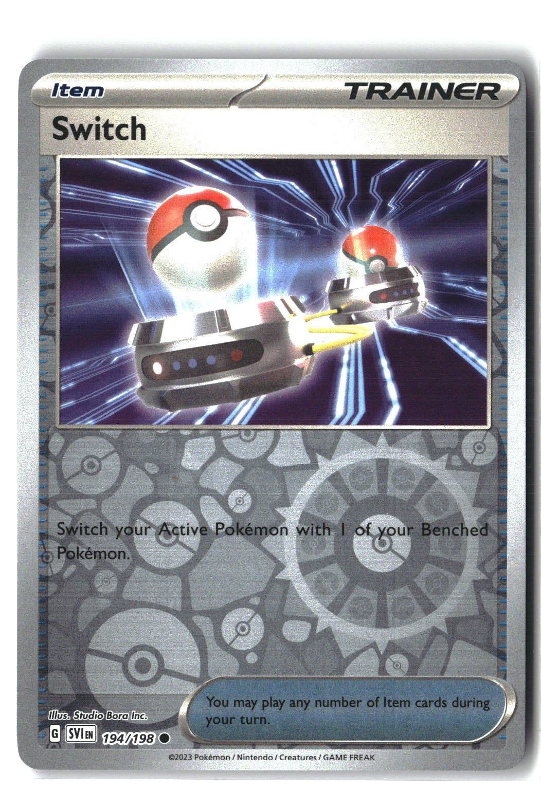 Switch Reverse Holofoil NM (Scarlet & Violet Base Set 194/198)