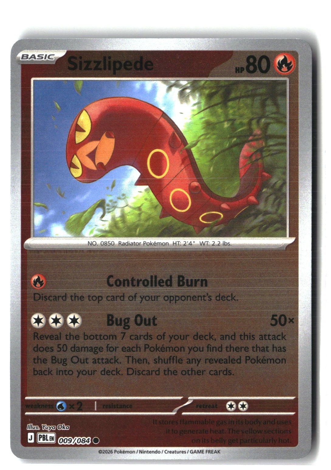 Sizzlipede Reverse Holofoil NM (Pitch Black 009/084)
