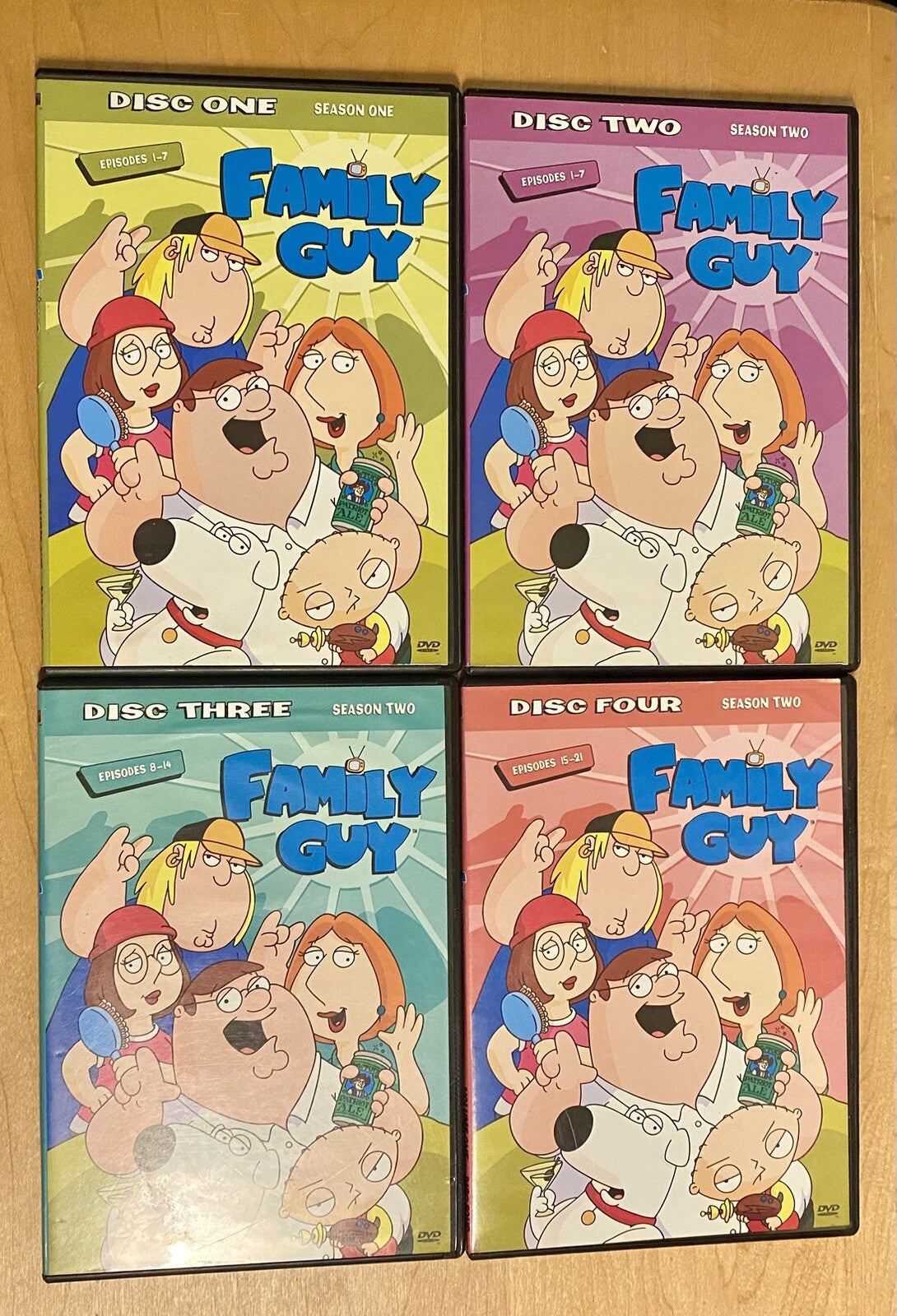 Family Guy Volume 1 & 2: 7 Disc Boxed Set 50 Episodes from Seasons 1, 2 & 3