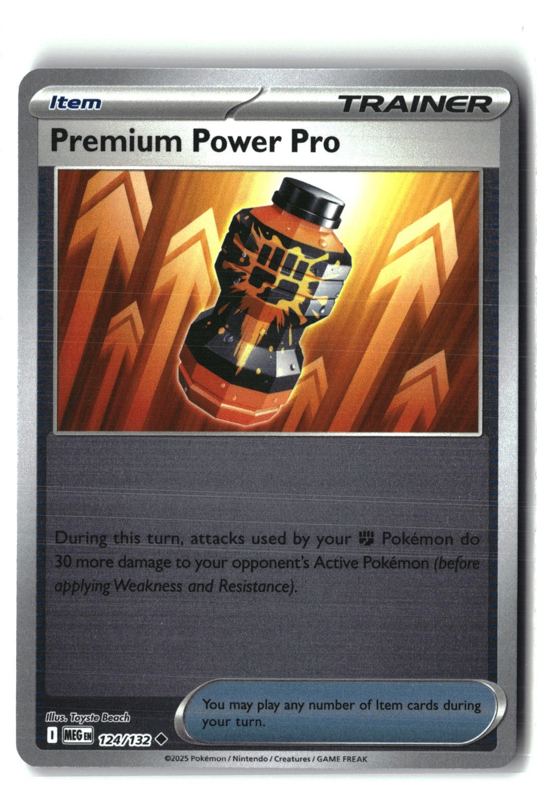 Premium Power Pro Reverse Holofoil NM (Mega Evolution 124/132)