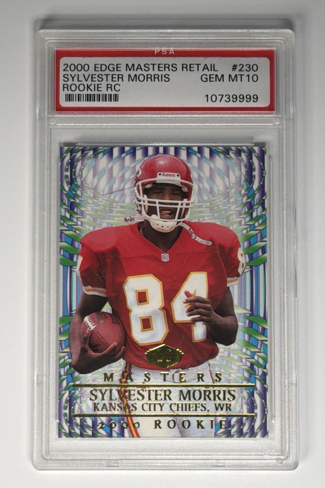 2000 Collector's Edge Masters - Sylvester Morris #230 Retail (RC) PSA GEM MT 10