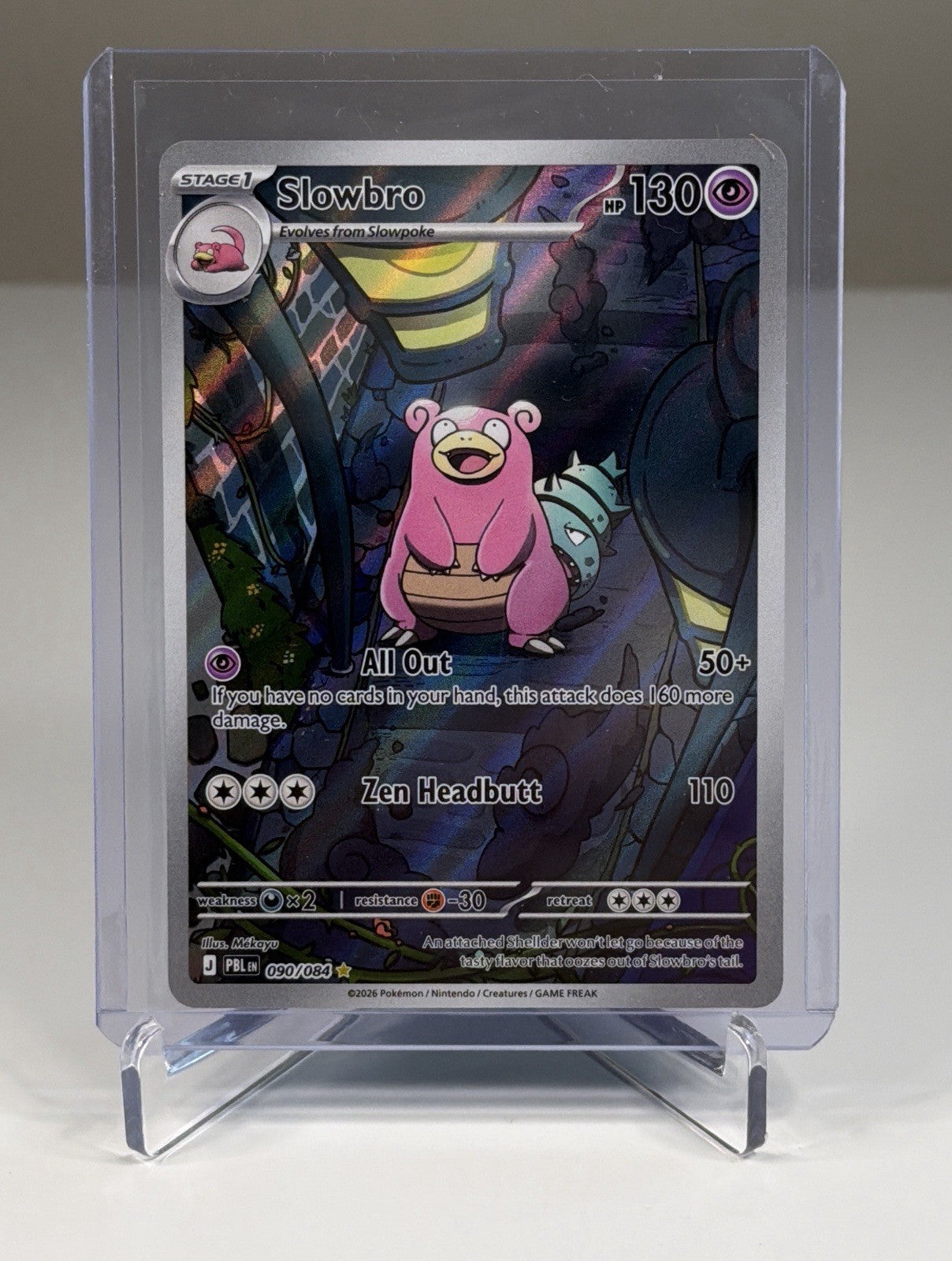Slowbro 90/84 Illustration Rare Pitch Black NM Pokemon TCG Near Mint