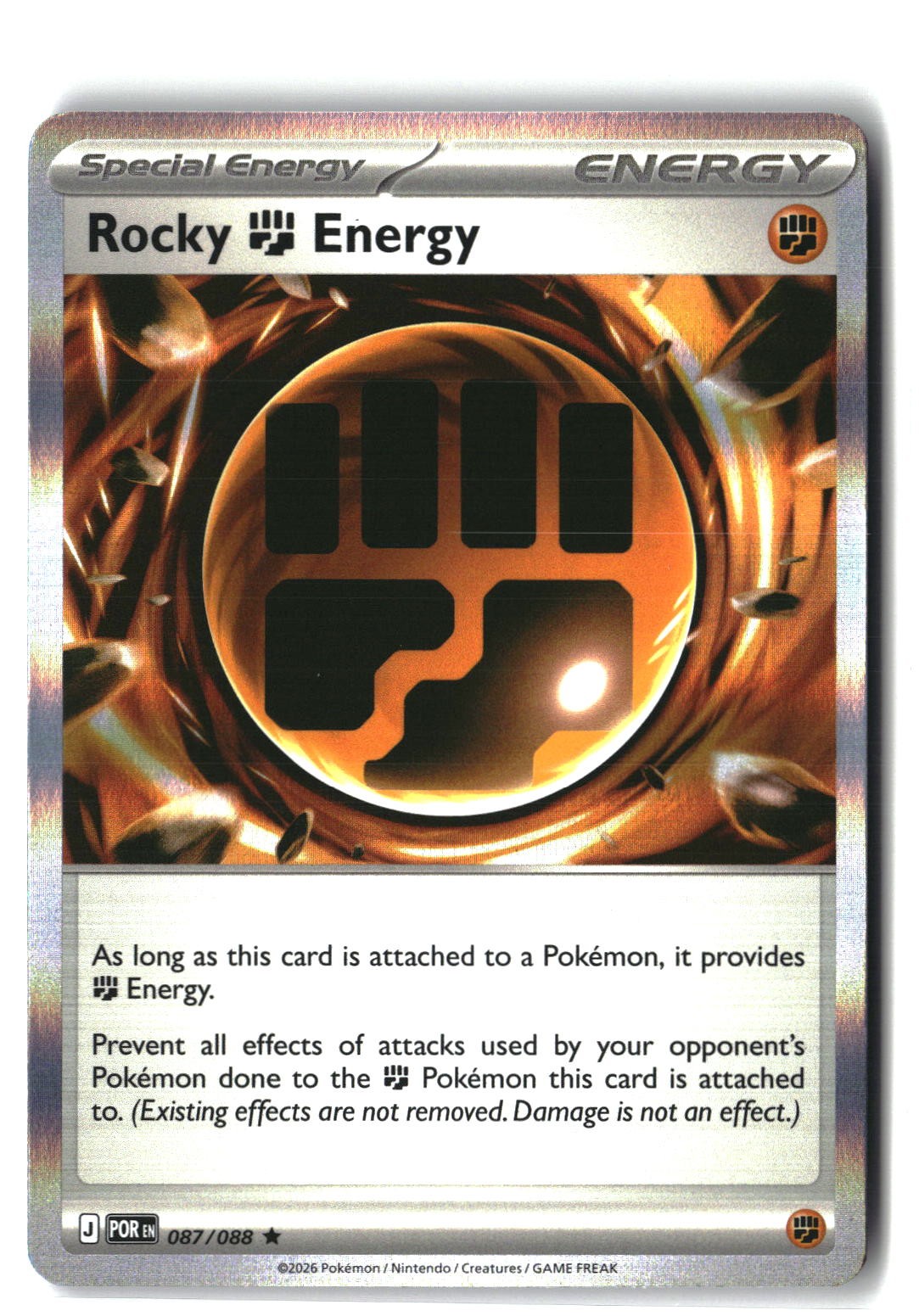 Rocky Fighting Energy Holofoil NM (Perfect Order 087/088)