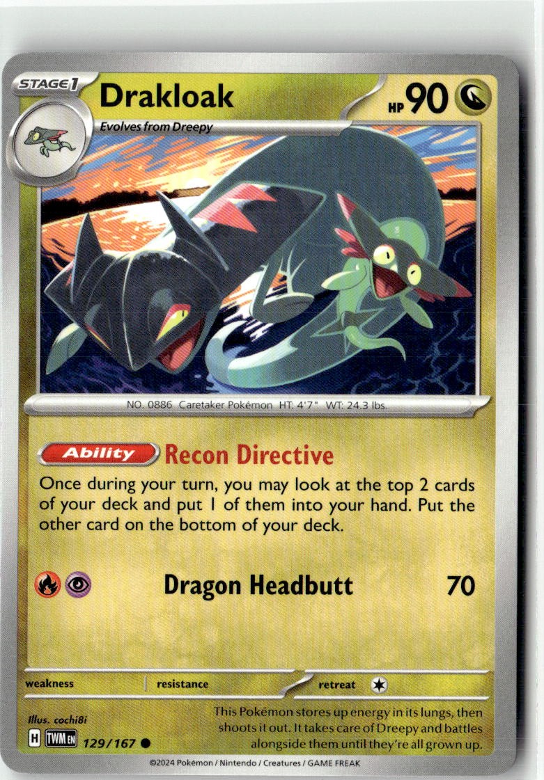 Drakloak (Twilight Masquerade 129/167) NM