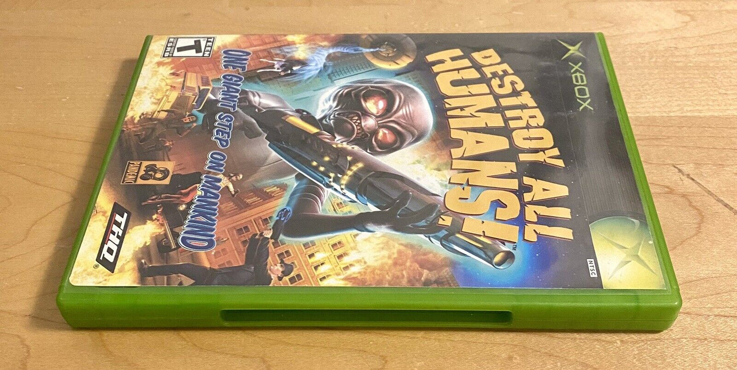 Destroy All Humans! (Microsoft Xbox, 2005) No Manual, Authentic & Tested