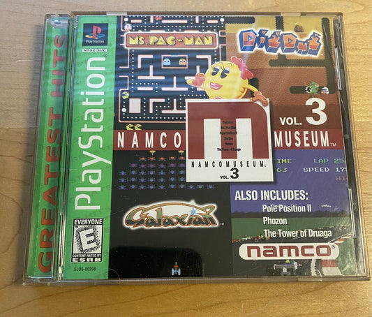 Namco Museum Vol. 3 (Sony PlayStation 1 PS1, 1996) CIB Authentic & Tested