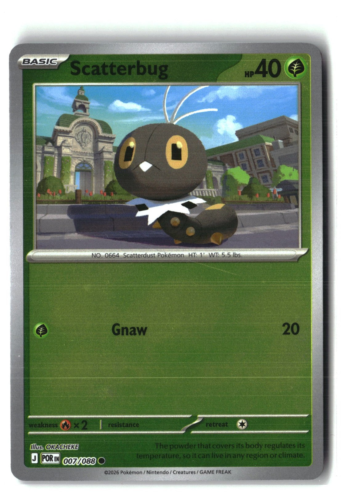 Scatterbug Reverse Holofoil NM (Perfect Order 007/088)