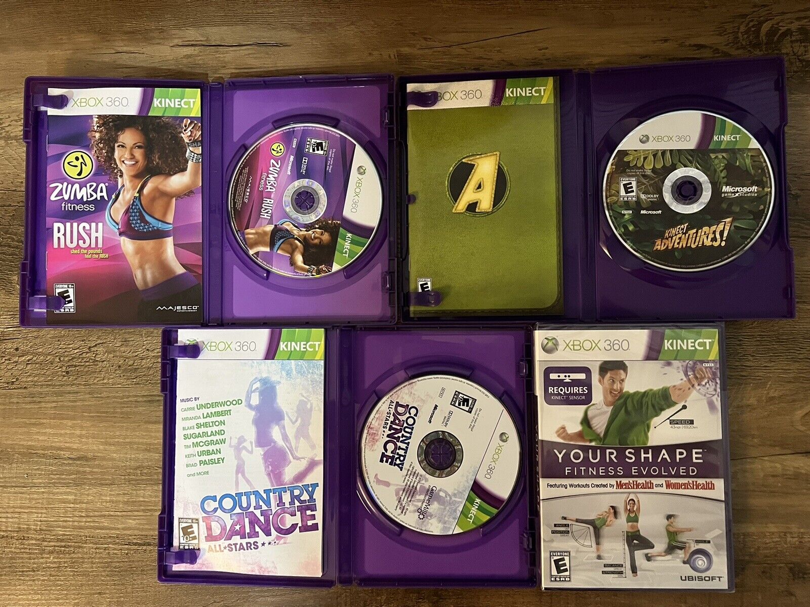 Xbox 360 Kinect sensor bundle with 4 games