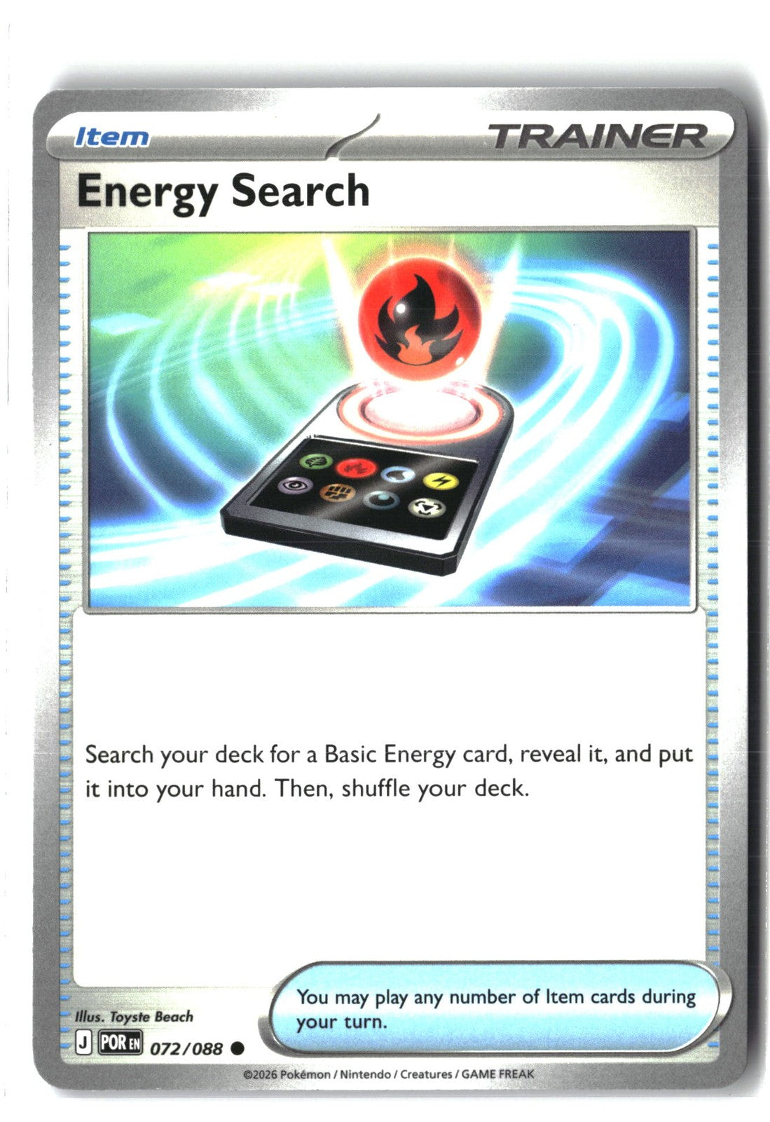 Energy Search (Perfect Order 072/088) NM