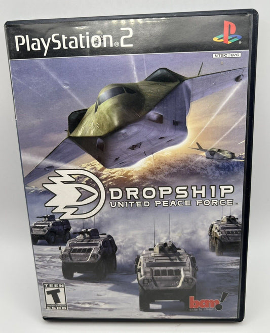 Dropship: United Peace Force (PlayStation 2, 2002) PS2 Complete With Manual