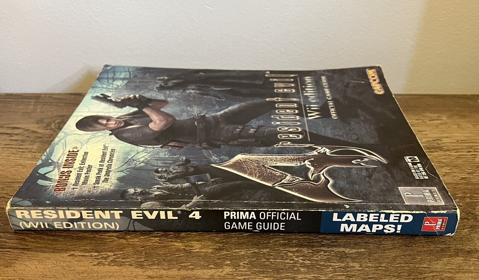 Resident Evil 4 Wii Edition Prima Official Strategy Guide Capcom No Poster