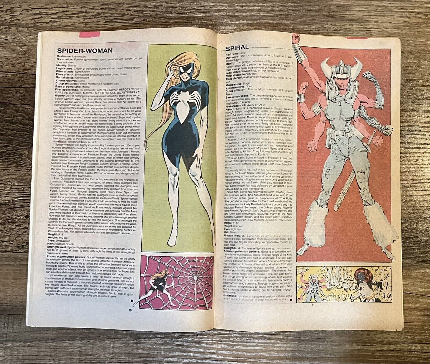 Official Handbook of the Marvel Universe Deluxe Edition #12 VG+ 4.5 1986