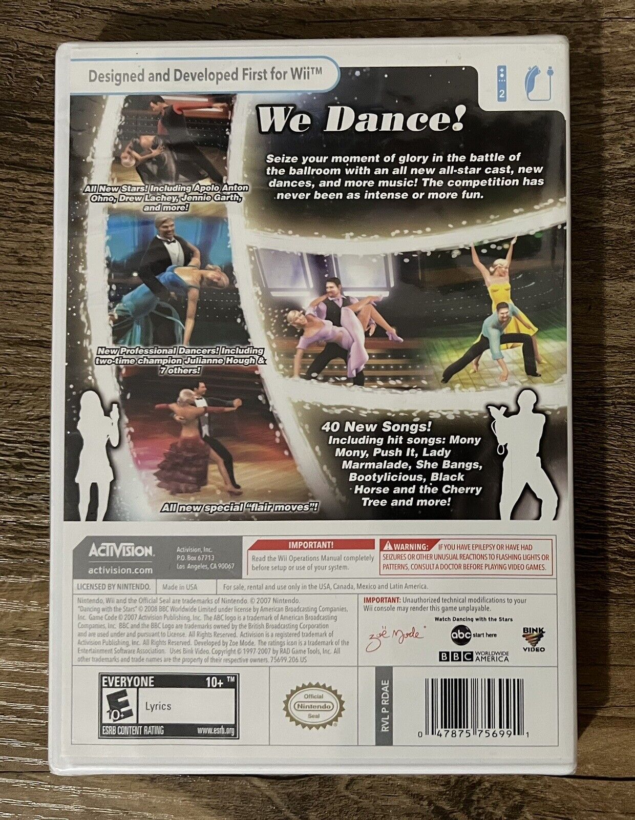 Nintendo Wii Dancing With The Stars We Dance New / Sealed!