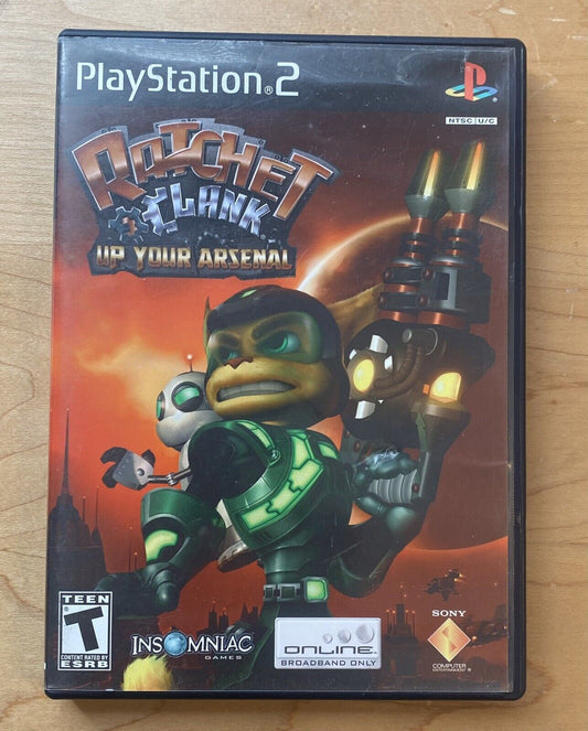 Ratchet & Clank: Up Your Arsenal (Sony PlayStation 2 PS2, 2005) Black Label