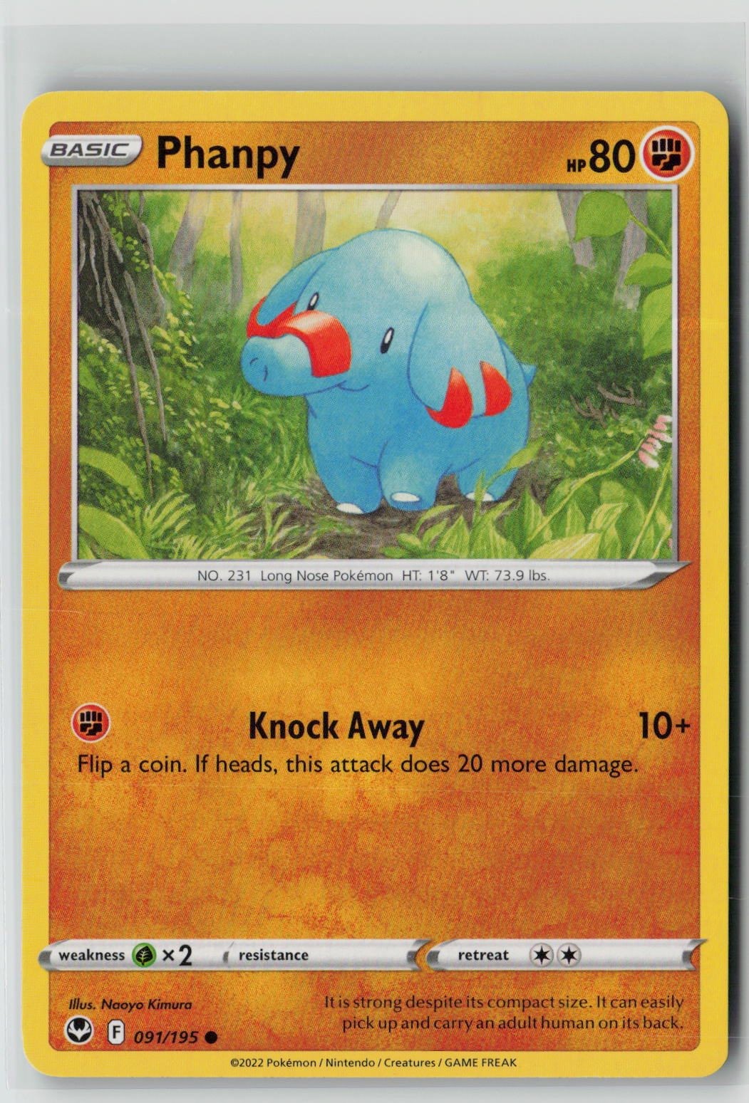 Phanpy (SWSH12: Silver Tempest 091/195) NM