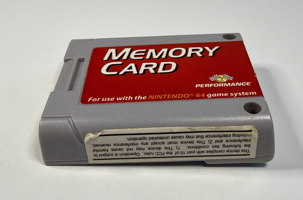 Memory Card Nintendo 64 N64 by Performance P-302 Tested & Working!